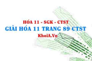 Giải Hóa 11 trang 89 Chân trời Sáng tạo